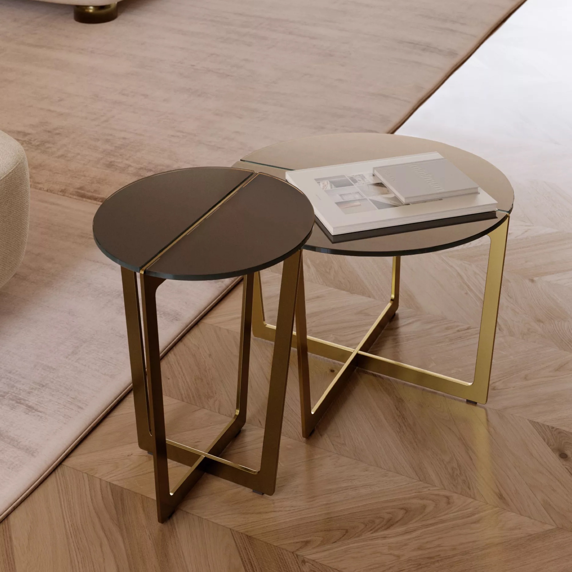 Cross Mini Cocktail Table